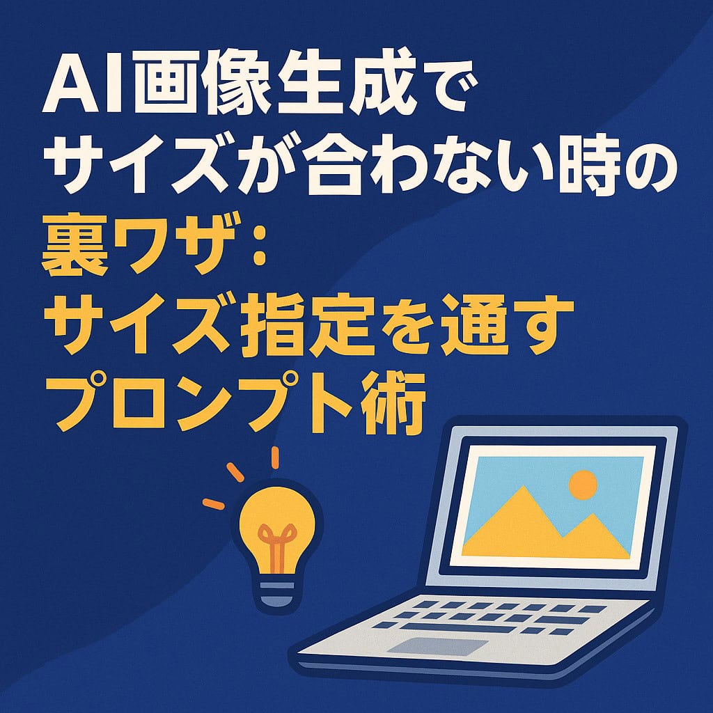 AI画像生成でサイズが合わない時の裏ワザ